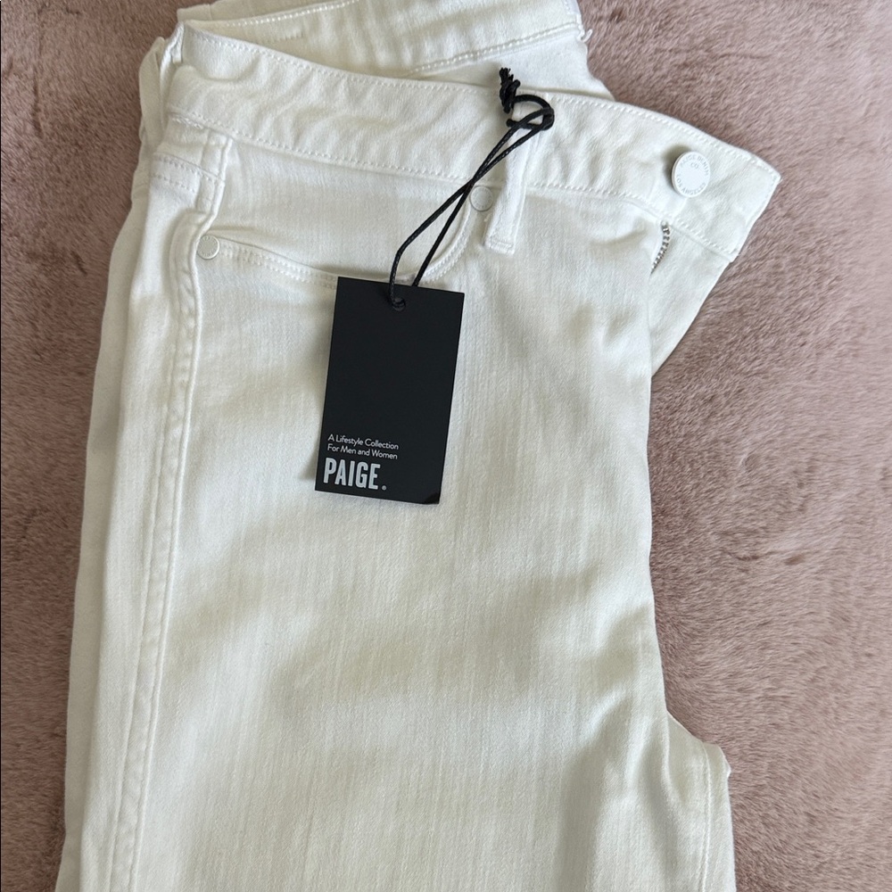 PAIGE Women's Off-White Jeans